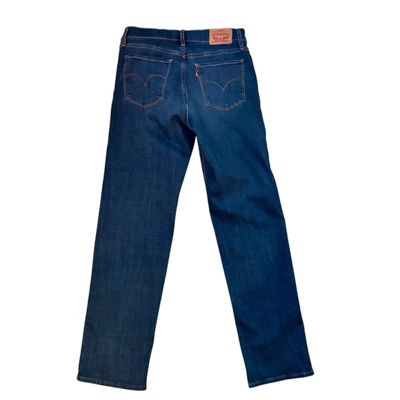 Levi’s 314 Shaping Straight Jeans Women’s 28 Mid Rise Medium Wash Stretch - Picture 2 of 5